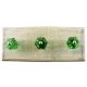 Green Hexagon Glass Cut Wooden Hook Online